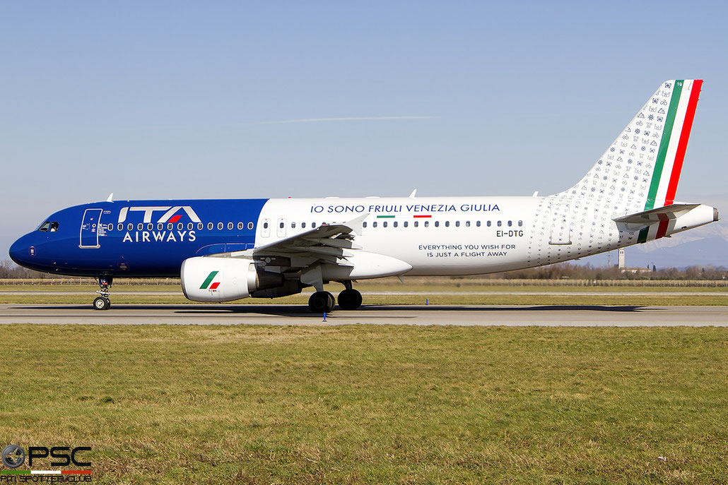 EI-DTG A320-216 3921 ITA Airways @ Trieste 2023 © Piti Spotter Club Verona
