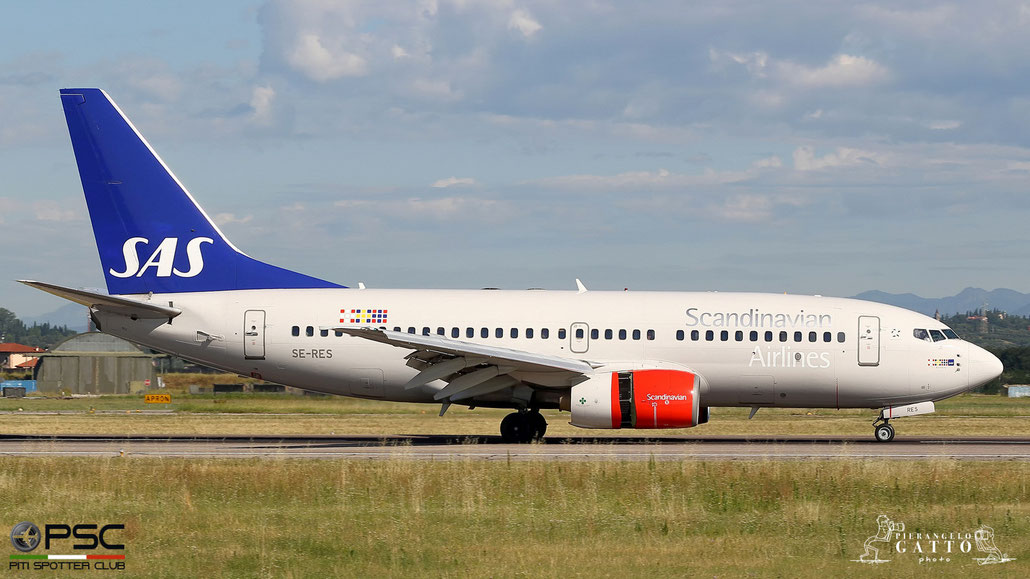 SE-RES B737-7BX 30737/687 SAS Scandinavian Airlines - Scandinavian Airlines System @ Aeroporto di Verona 07.07.2018  © Piti Spotter Club Verona