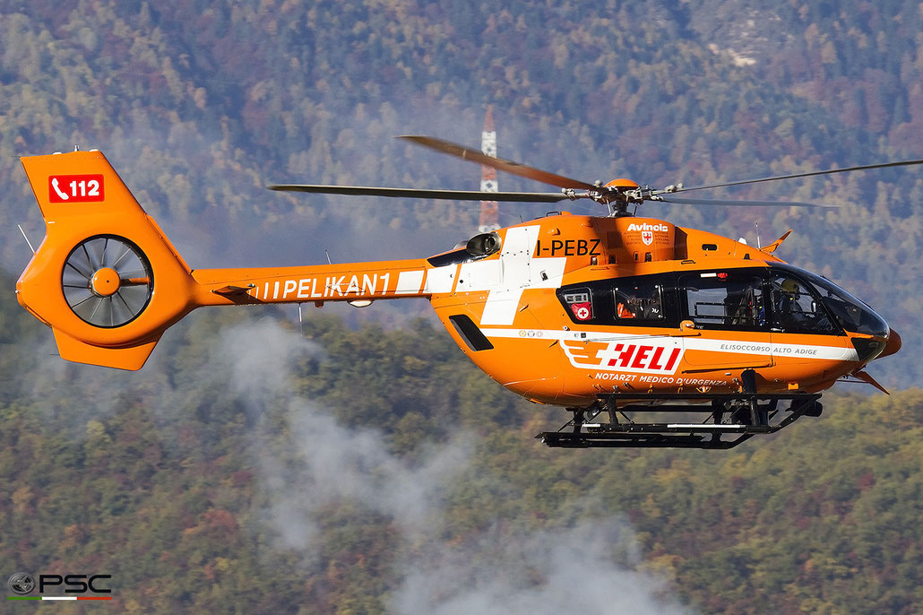 I-PEBZ  Airbus Helicopters EC145T2 [BK117D2] ( c/n 20009 ) - mfg: 2014 @ Aeroporto di Bolzano 04 2025 © Piti Spotter Club Verona