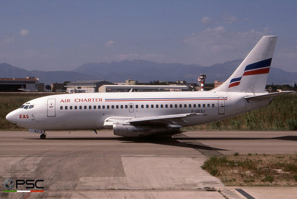 F-GEXJ Boeing 737-2Q8 22760 852 JT8D-17 EAS Europe Aero Service  1982 © Archivio Piti Spotter Club Verona