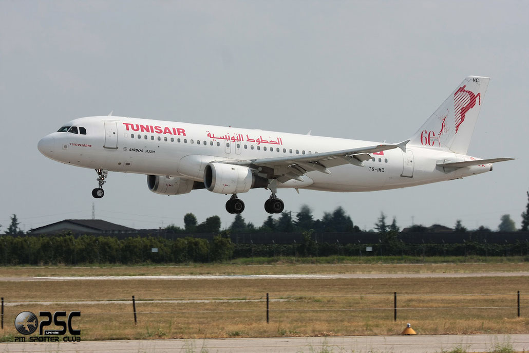 TS-IMC A320-211 124 Tunis Air @ Aeroporto di Verona © Piti Spotter Club Verona