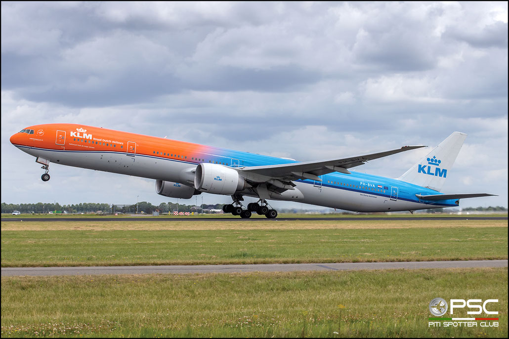 PH-BVA  B777-306ER  35671/694  KLM Royal Dutch Airlines @ Amsterdam 2019 © Piti Spotter Club Verona 