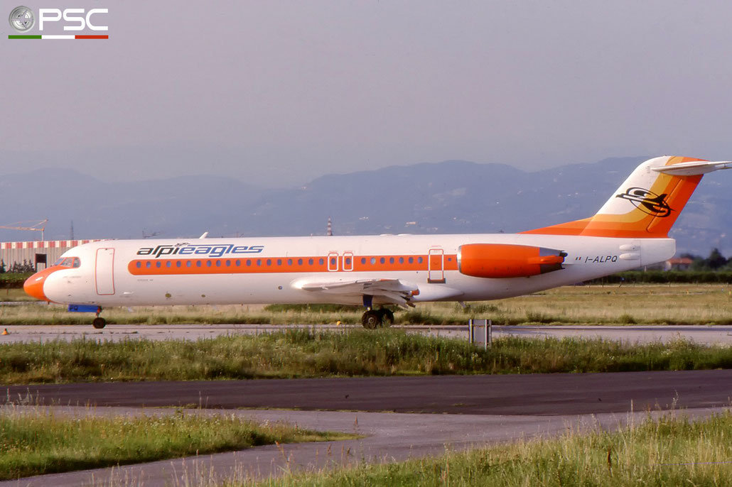 I-ALPQ Fokker 100 11256 Alpi Eagles © 2018 courtesy of Marco Ceschi - Piti Spotter Club Verona