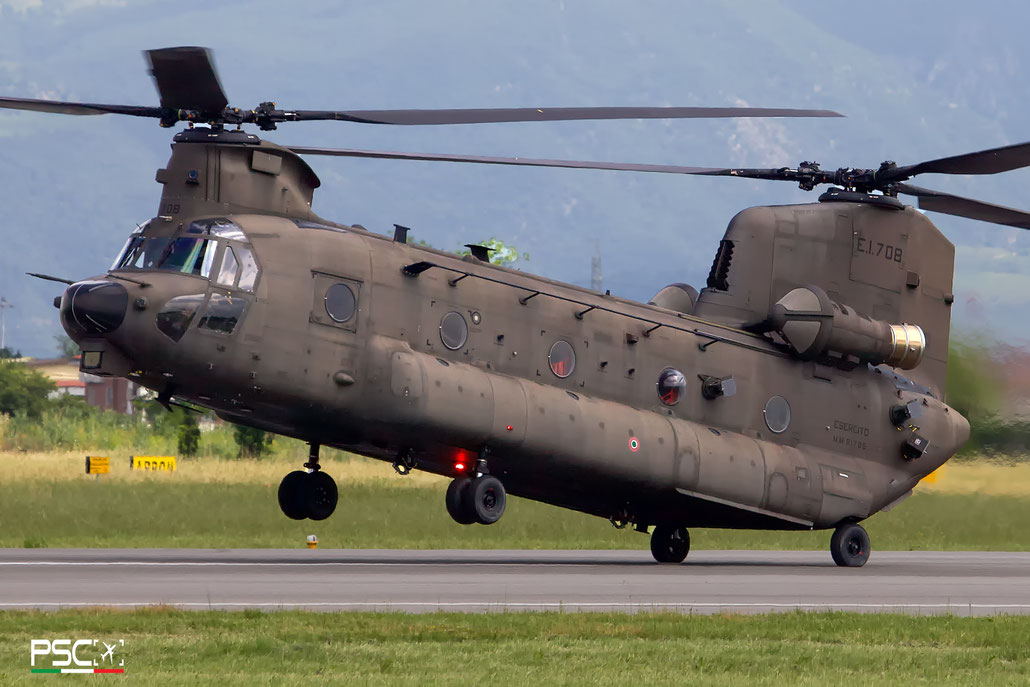 MM81785 E.I.708 ICH-47F M7808 11° Gruppo Sqd AVES @ Aeroporto di Verona 05 2024 © Piti Spotter Club Verona