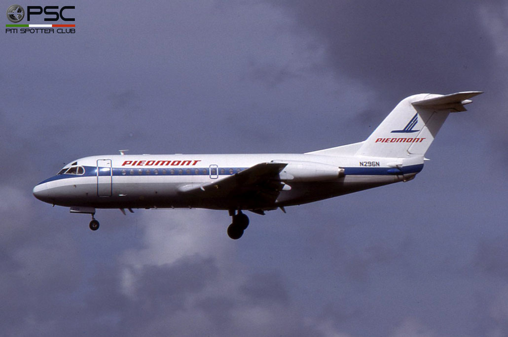 N296N F28-1000 11096 Piedmont Airlines (1948) © 2018 courtesy of Marco Ceschi - Piti Spotter Club Verona