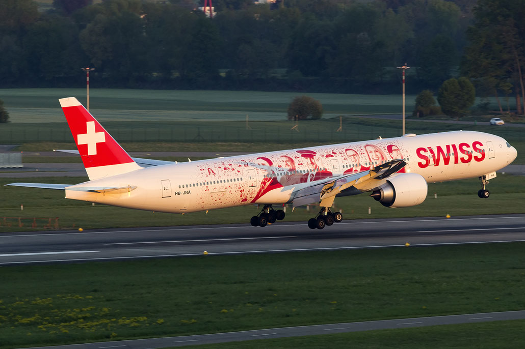 HB-JNA B777-3DEER 44582/1363 Swiss Global Air Lines @ Zurich Airport 05.2016 © Piti Spotter Club Verona