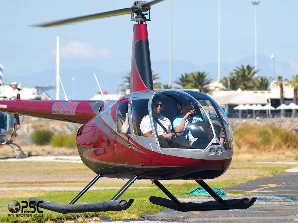 ZS-JOY Robinson R-44 Raven II @ Cape Town downtown Heliport Airport 19.03.2014 © Piti Spotter Club Verona
