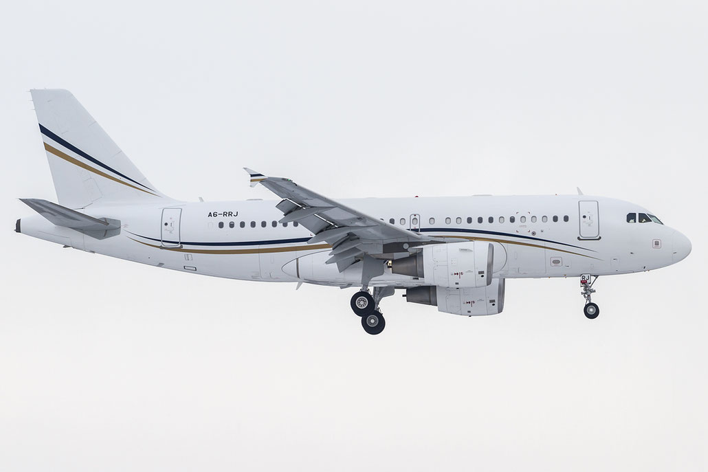 A6-RRJ A319-115 (ACJ) 5277 Rotana Jet Aviation @ Zurich Airport 20.01.2016 © Piti Spotter Club Verona