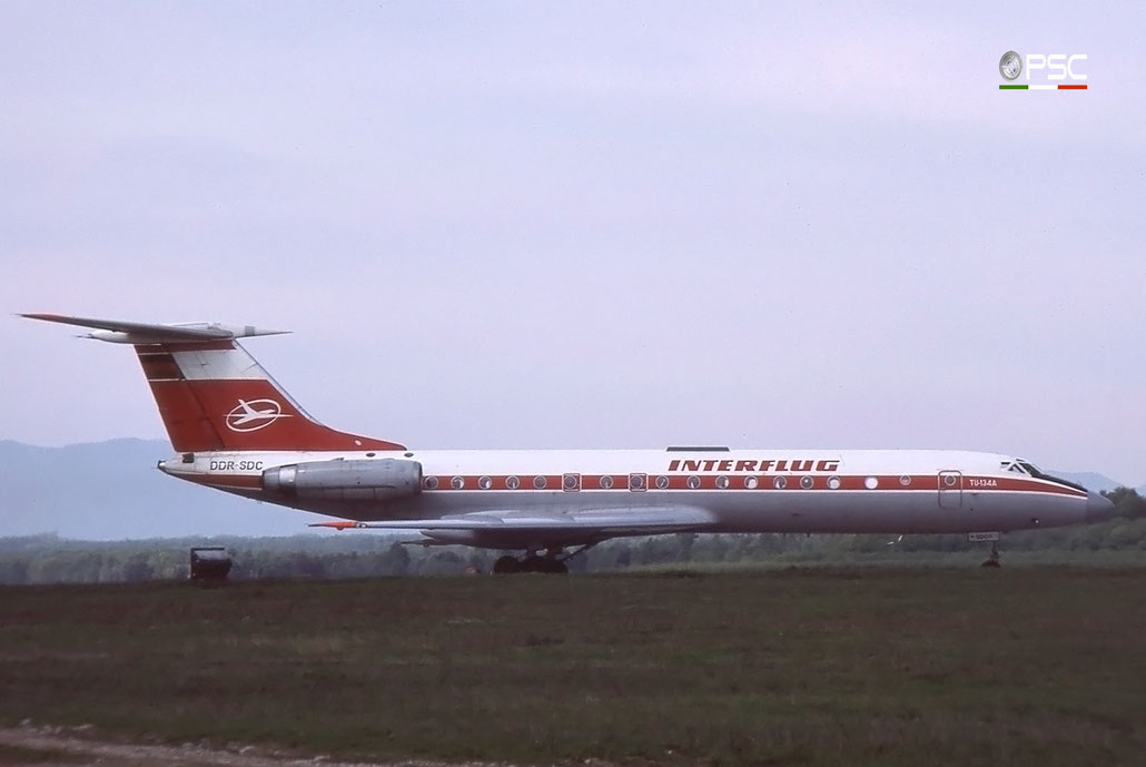 DDR-SDC 35180 Tu-134AK DDR-SDC Interflug © 2018 courtesy of Marco Ceschi - Piti Spotter Club Verona