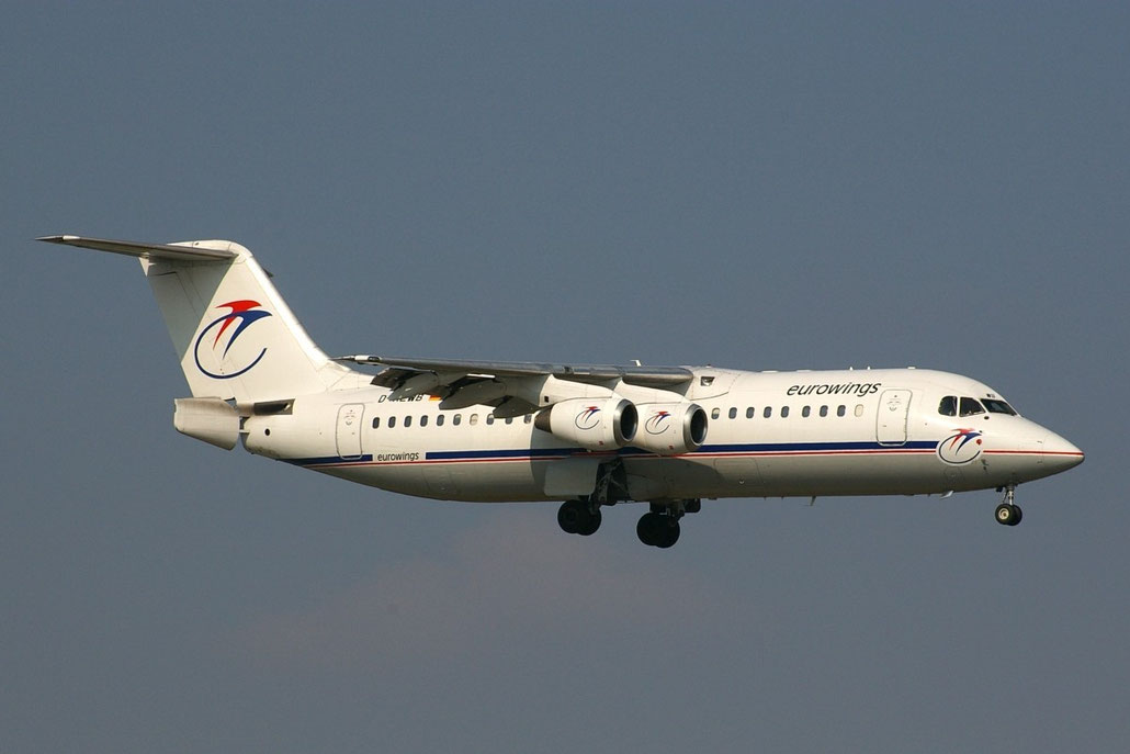 D-AEWB BAe146-300 E3183 Eurowings @ Aeroporto di Verona © Piti Spotter Club Verona