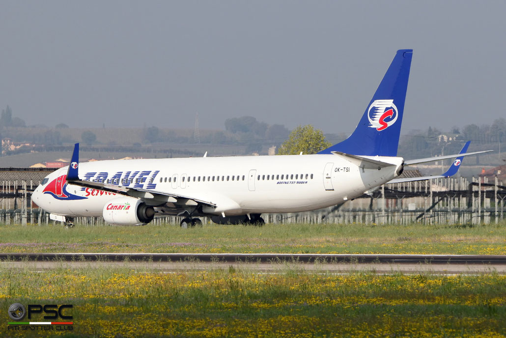 OK-TSI B737-9GJ 37363/3843 Travel Service @ Aeroporto di Verona - 2016 © Piti Spotter Club Verona