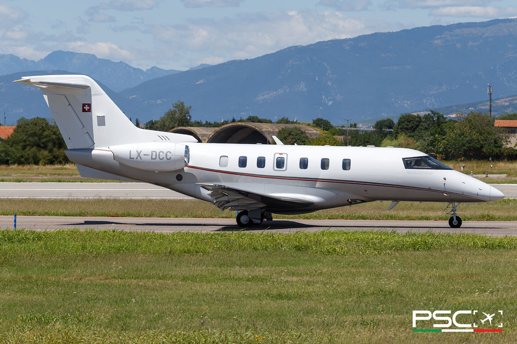 LX-DCC Pilatus PC-24 195  FJ44-4A-QPM Bern Belp Fly 7 2020  @ Aeroporto di Verona 07 2025 © Piti Spotter Club Verona