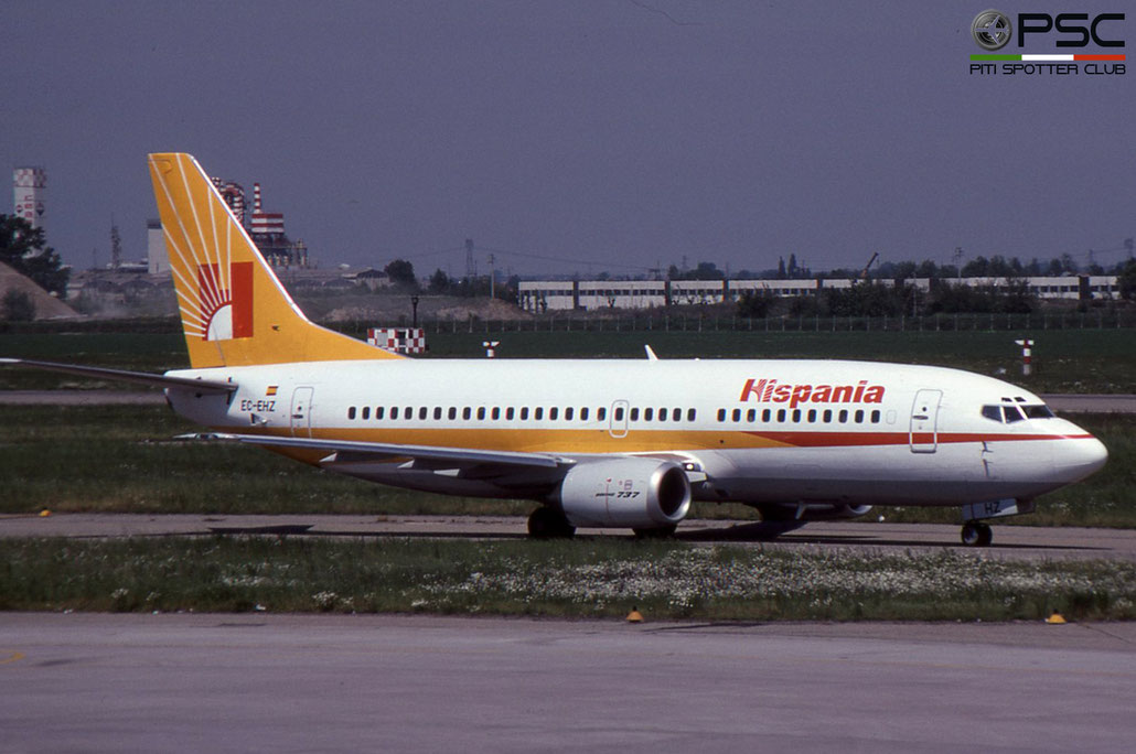 EC-EHZ B737-3Y0 23922/1538 Hispania Líneas Aéreas © 2018 courtesy of Marco Ceschi - Piti Spotter Club Verona