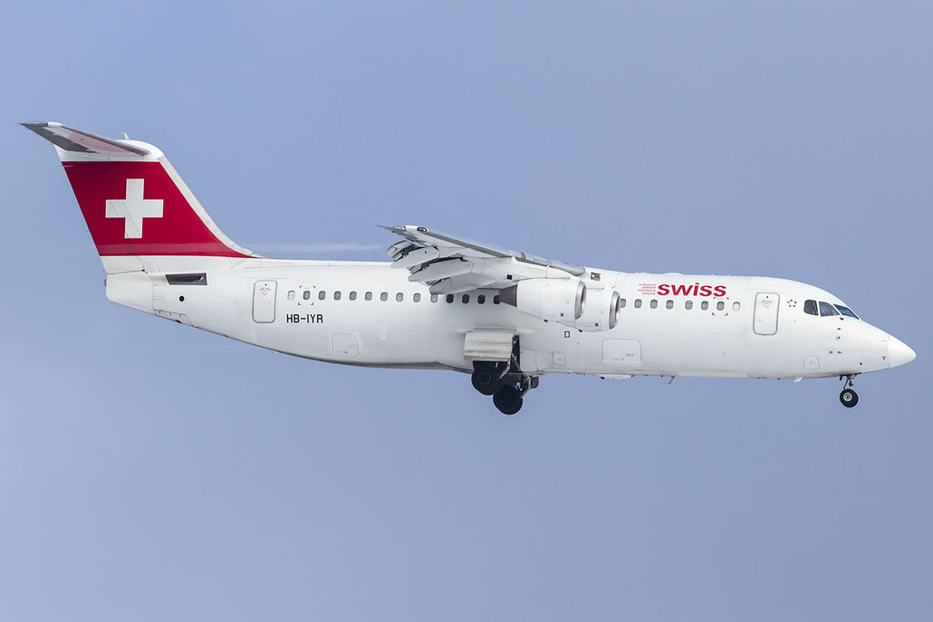 HB-IYR BAe146-RJ100 E3382 Swiss Global Air Lines @ Zurich Airport 19.01.2016 © Piti Spotter Club Verona
