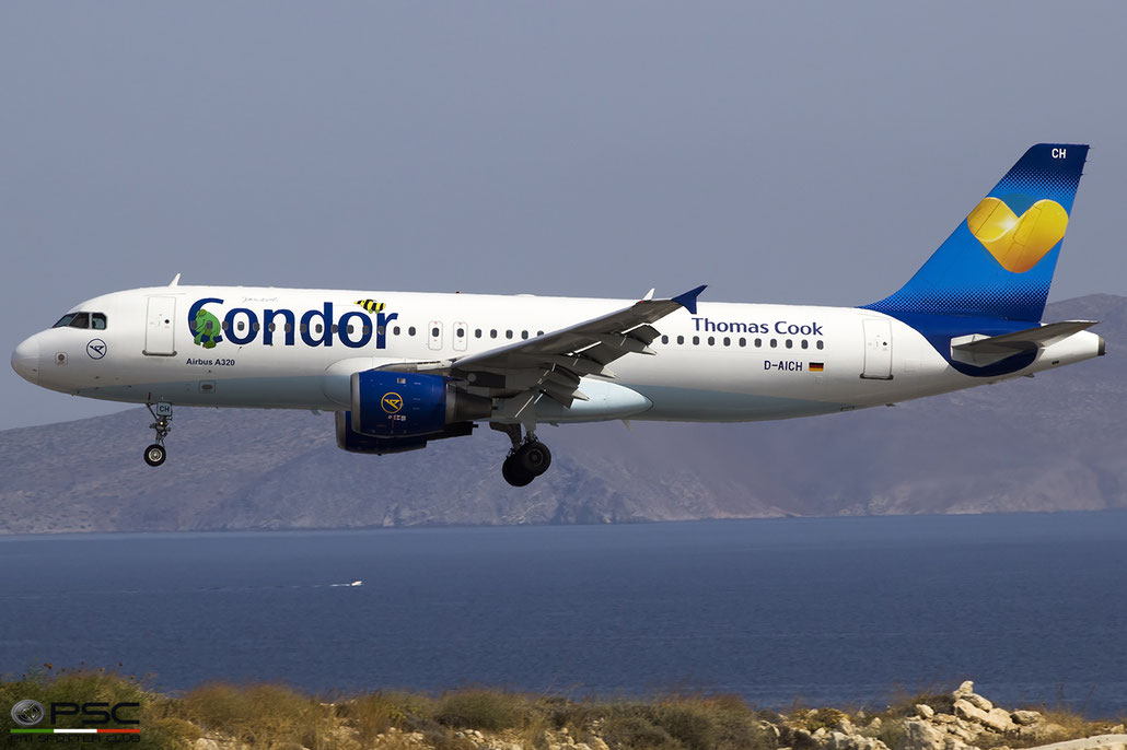 D-AICH A320-212 971 Condor Flugdienst @ Heraklion Airport 10.09.2017 © Piti Spotter Club Verona
