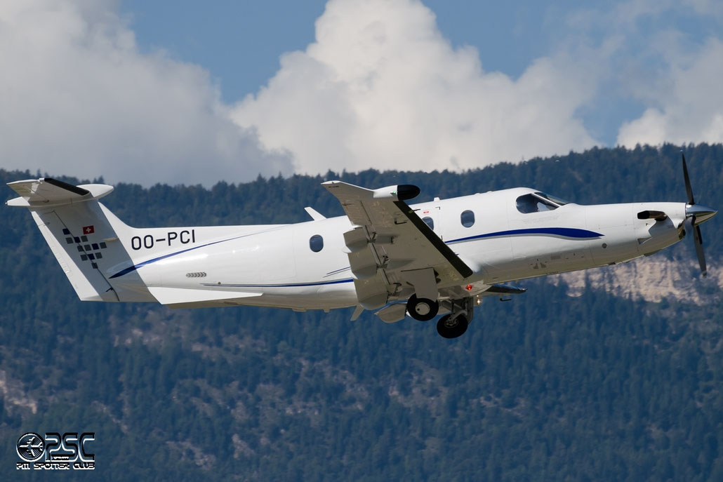 OO-PCI Pilatus PC-12/47E PC12 1380 European Aircraft Private Club @ Aeroporto di Bolzano © Piti Spotter Club Verona