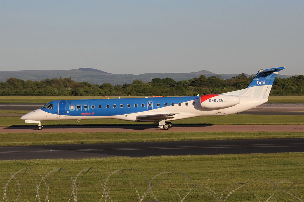 G-RJXG ERJ145EP 145390 BMI Regional @ Manchester Airport 13.05.2014 © Piti Spotter Club Verona