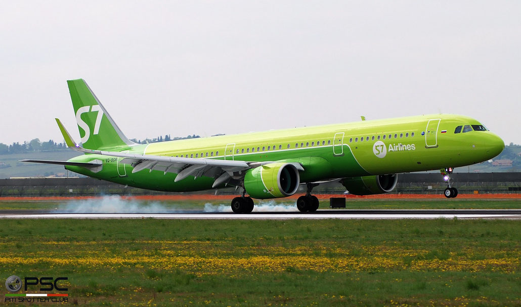VQ-BGR A321-271N 8571 S7 Airlines @ Aeroporto di Verona 04.2019  © Piti Spotter Club Verona