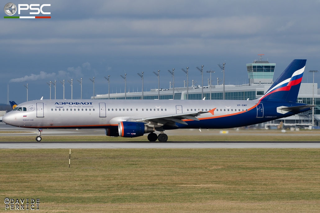VP-BWP A321-211 2342 Aeroflot @ Munich Airport 13.12.2015 © Piti Spotter Club Verona