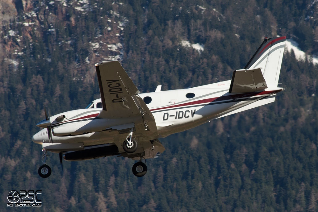D-IDCV Raytheon Aircraft Co C90A King Air BE9L DIX - Dix Aviation @ Aeroporto di Bolzano © Piti Spotter Club Verona