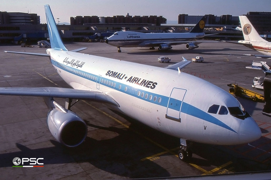 F-ODSV Airbus A310-304 473  CF6-80C2A2  Somali Airlines 1989 © Archivio Piti Spotter Club Verona