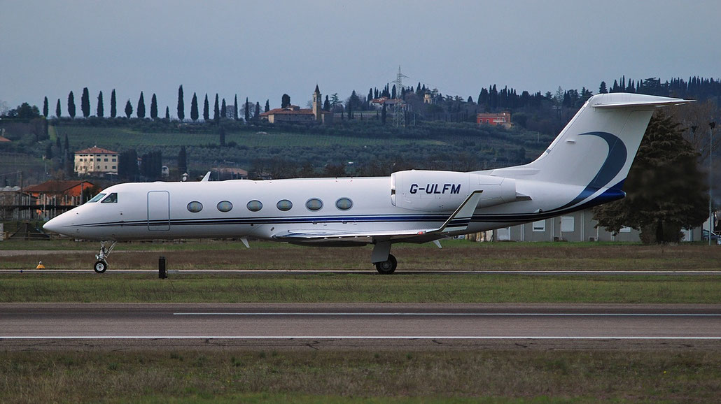 G-ULFM G450 4359 Pendley Aviation LLP @ Aeroporto di Verona 02.2018  © Piti Spotter Club Verona