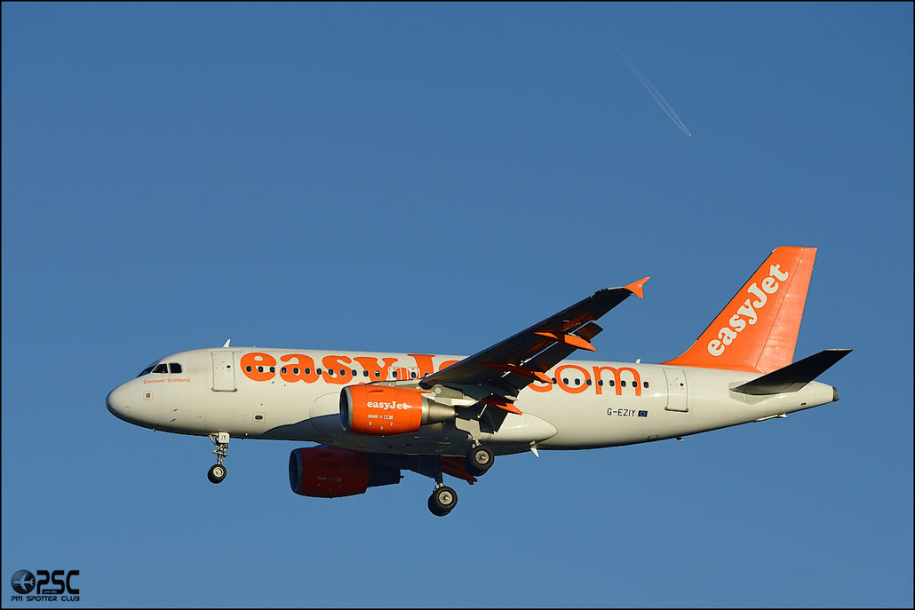 G-EZIY A319-111 2636 EasyJet Airline @ Milano Malpensa Airport 25.01.2014  © Piti Spotter Club Verona