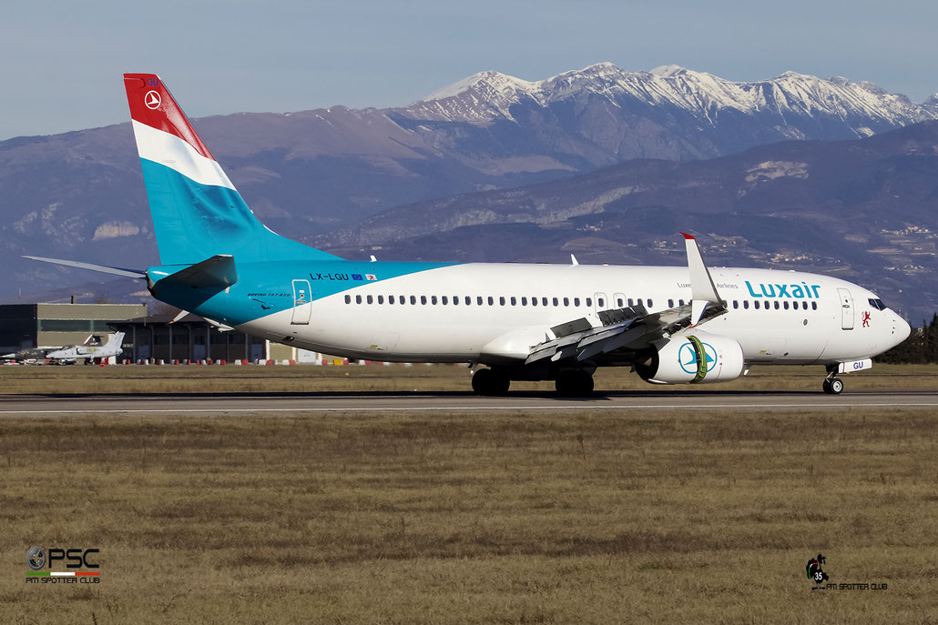 LX-LGU B737-8C9 41047/4272 Luxair @ Aeroporto di Verona 25.02.2017  © Piti Spotter Club Verona