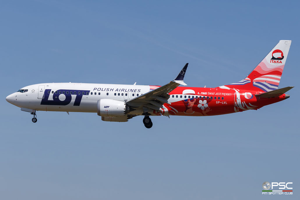 SP-LVL Boeing 737-8 MAX 43331 8138 LEAP-1B  LOT Polish Airlines (Air Lease Corporation) 2021 @ Barcellona BCN 05 2026 © Piti Spotter Club Verona