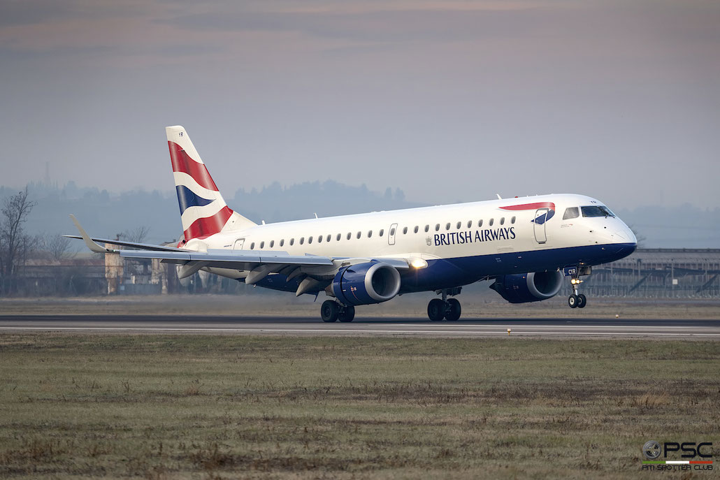 G-LCYR ERJ190SR 19000563 British Airways @ Aeroporto di Verona 05.01.2019  © Piti Spotter Club Verona
