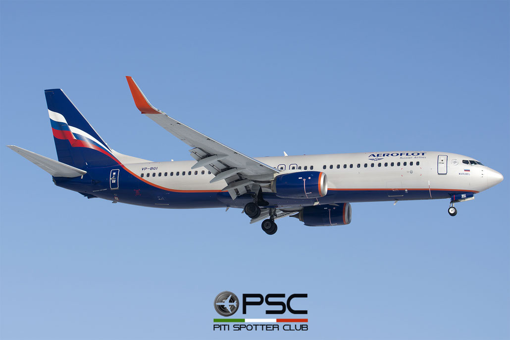 VP-BGI  B737-8LJ  41223/6022  Aeroflot  @ Bologna 2018 © Piti Spotter Club Verona 
