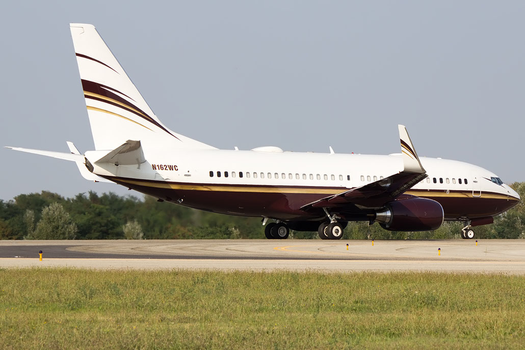 N162WC B737-7BC (BBJ1) 30329/384 WCA Holdings III LLC @ Bologna Airport 07.09.2014 © Piti Spotter Club Verona