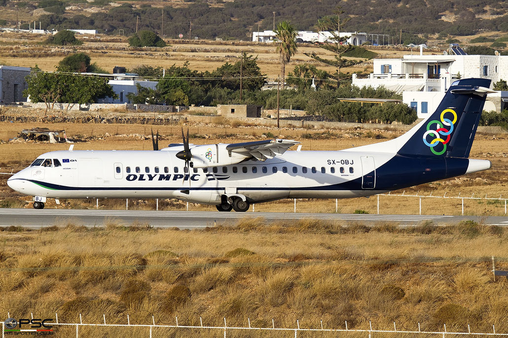 SX-OBJ  ATR72-600  1325  Olympic Air  @ Paros © 2022 Piti Spotter Club Verona