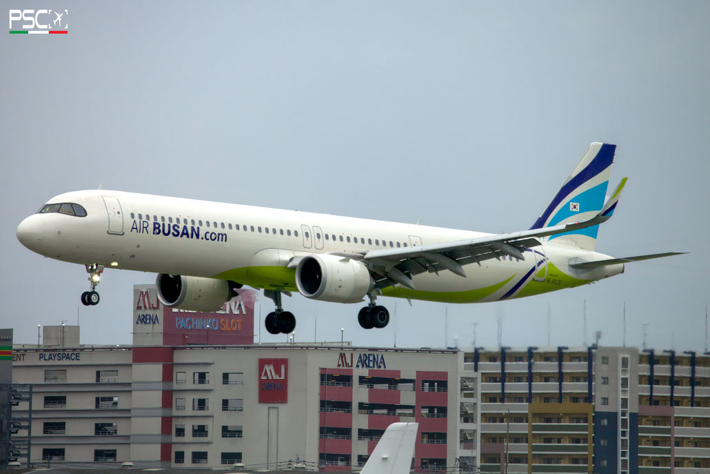 HL8526 Airbus A321-251NX 11652  LEAP-1A32  Air Busan 2023  @ Fukuoka 06.2024 © Piti Spotter Club Verona
