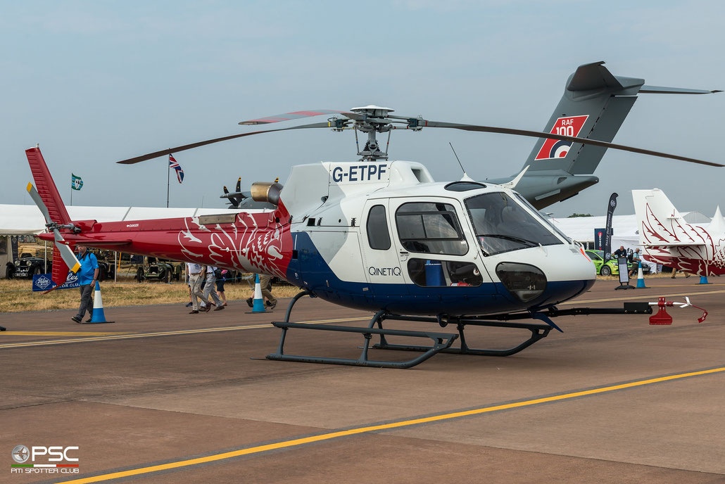 G-ETPF · Airbus Helicopters AS350B3 Ecureuil · Empire Test Pilots School © Piti Spotter Club Verona 