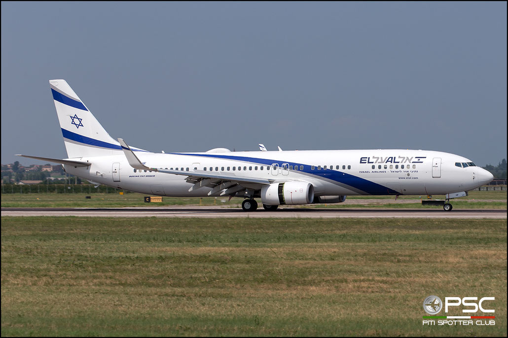 4X-EHF B737-958ER 41557/5772 El Al Israel Airlines@ Aeroporto di Verona 08.2018  © Piti Spotter Club Verona