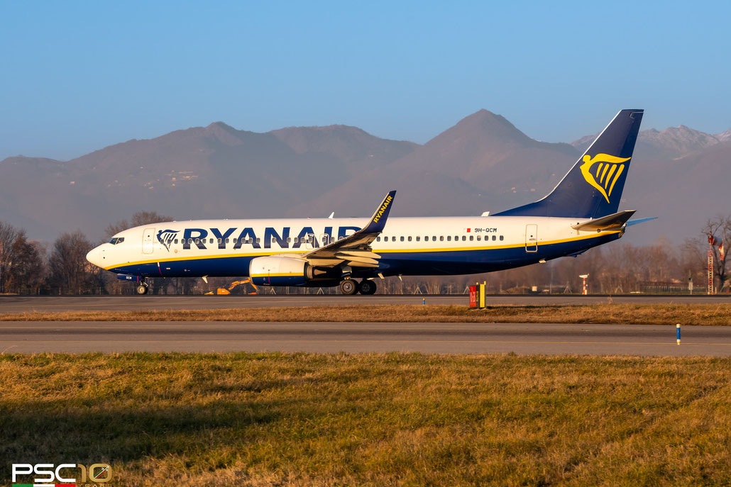 9H-QCM  B737-8AS  44737/5866  Malta Air  @ Bergamo Airport © 12 2021 Piti Spotter Club Verona