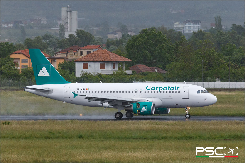 YR-ABA Airbus A319-111 3041  cfm56-5B5/P  Carpatair (DAE Capital) 2007 @ Tirana TIA 05 2026 © Piti Spotter Club Verona