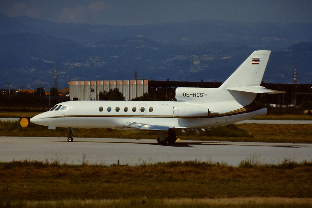 OE-HCS - Dassault Falcon 50 - Tyrolean Air Service @ Aeroporto di Verona © Piti Spotter Club Verona