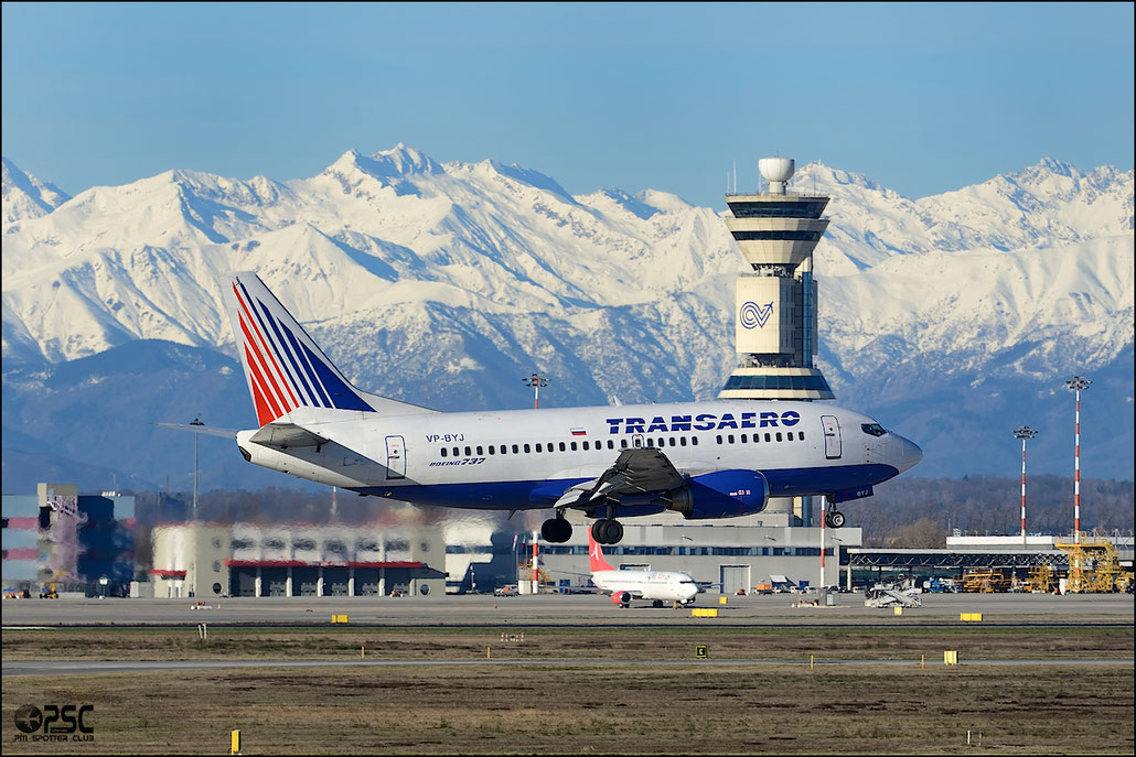 VP-BYJ B737-524 28923/3060 Transaero Airlines @ Milano Malpensa Airport 25.01.2014 © Piti Spotter Club Verona