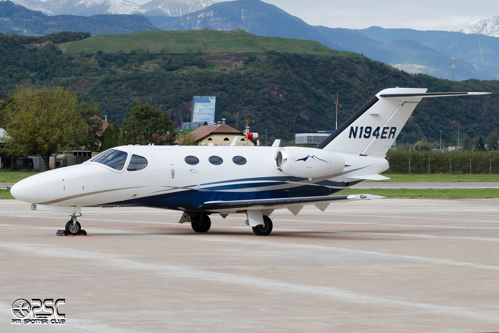 N194ER Ce510 510-0432 Blue Sky Aviation @ Aeroporto di Bolzano © Piti Spotter Club Verona