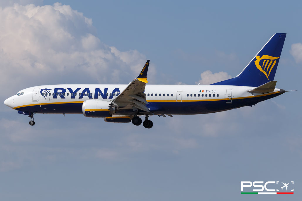 EI-IGJ Boeing 737-8 MAX 200 62352 8557 LEAP-1B27  Ryanair 2023 @ Barcellona BCN 09 2025 © Piti Spotter Club Verona