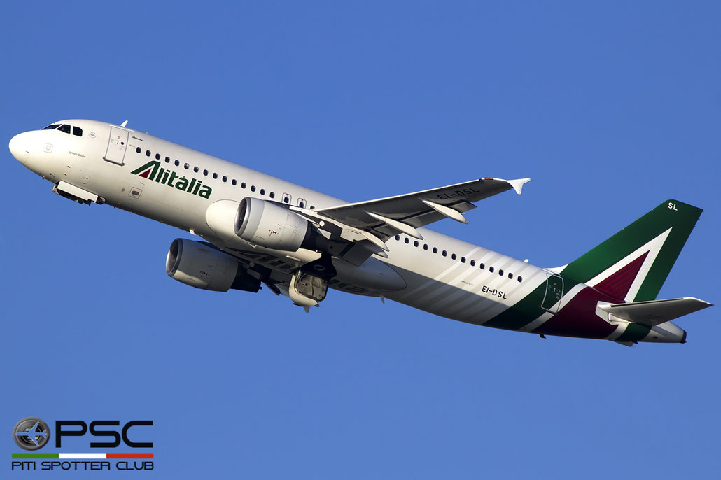 EI-DSL A320-216 3343 Alitalia @ Roma Fiumicino Airport 18.12.2016 © Piti Spotter Club Verona