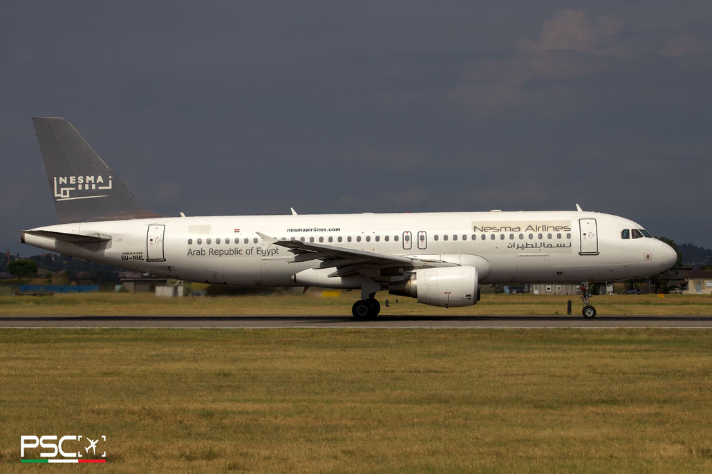 SU-NML Airbus A320-214 5175  cfm56-5B4/3  Nesma Airlines (Carlyle Aviation Partners) 2012 @ Verona 09 2024 © Piti Spotter Club Verona