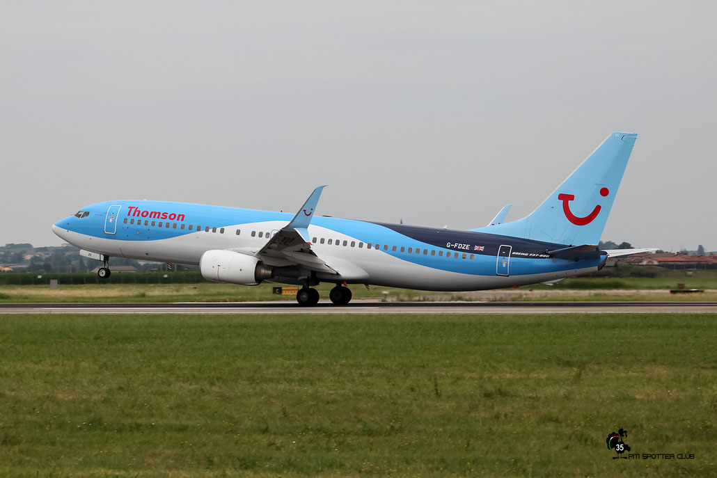 G-FDZE B737-8K5 35137/2482 Thomson Airways @ Aeroporto di Verona - 02/07/2016 © Piti Spotter Club Verona