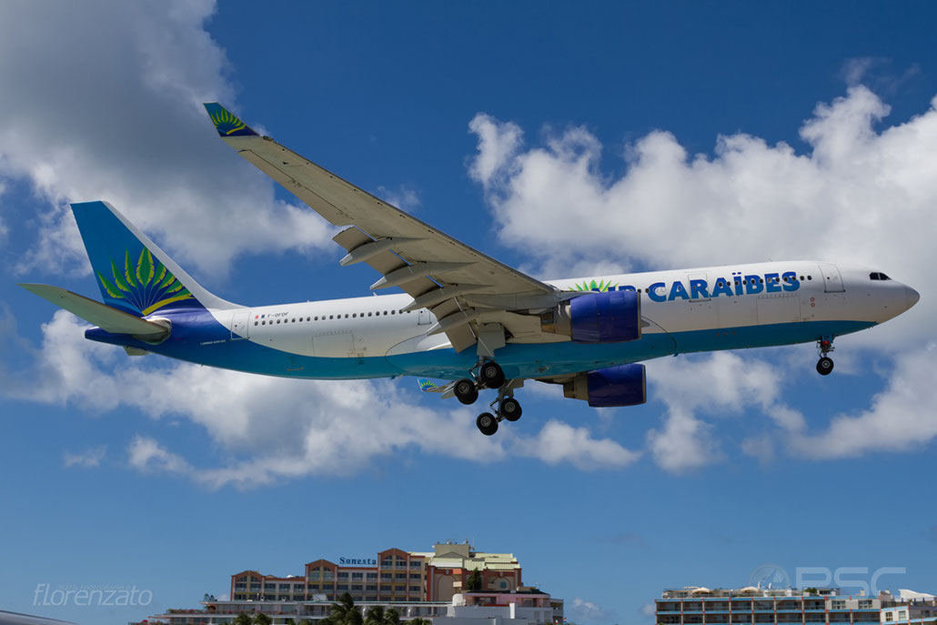 F-OFDF A330-223 253 Air Caraibes @ Sint Maarten Airport 09.04.2016 © Piti Spotter Club Verona