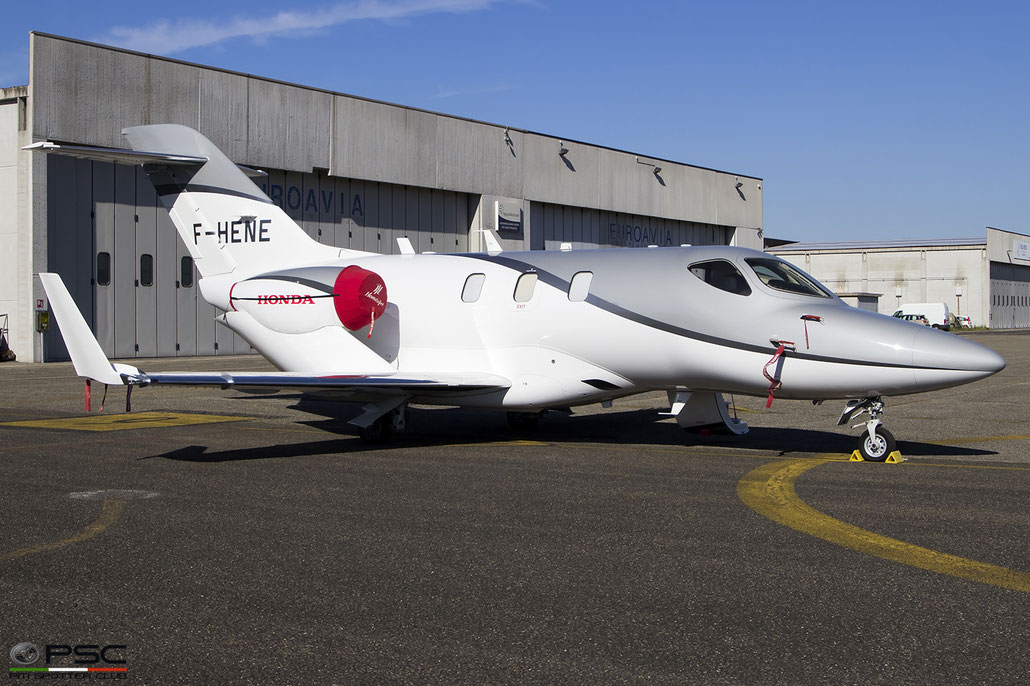 F-HENE Honda HA-420 HondaJet 42000045  HF-120 European Aero Training Institute Strasbourg   2016 @ Reggio Emilia 05 2019 e © Piti Spotter Club Verona