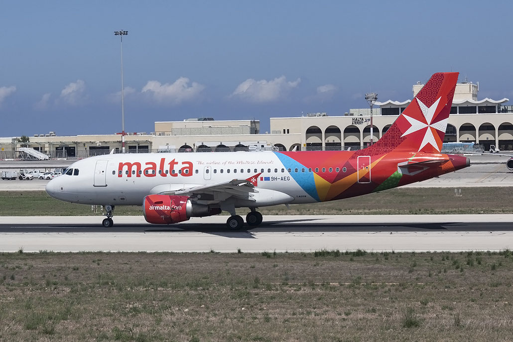 9H-AEG A319-112 2113 Air Malta @ Malta Airport 08.2015 © Piti Spotter Club Verona
