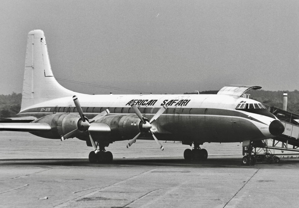 5Y-AYR Bristol 175 Britannia 307F 12920  Bristol Proteus  African Safari 1958 © collezione Maurizio Noè p.g.c. - Piti Spotter Club Verona