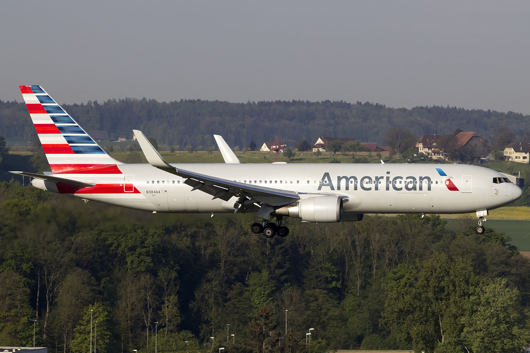 N384AA B767-323ER 26996/512 American Airlines @ Zurich Airport 05.2016 © Piti Spotter Club Verona